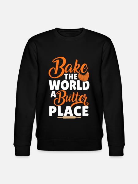 Funny bread baking baker - Stanley/Stella CHANGER Unisex Organic Sweatshirt - black