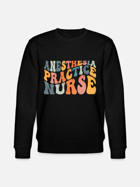 Groovy Anesthesia Practice Nurse Clinic - Stanley/Stella CHANGER Unisex Organic Sweatshirt - black