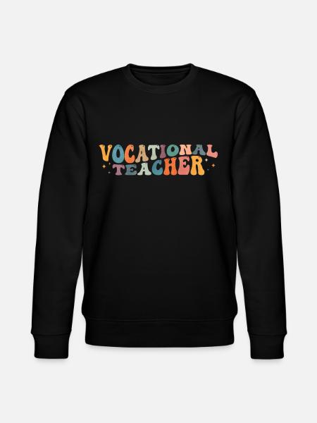 Groovy Berufsschullehrer Bildungsunterricht - Stanley/Stella Unisex Bio-Sweatshirt CHANGER  - Schwarz