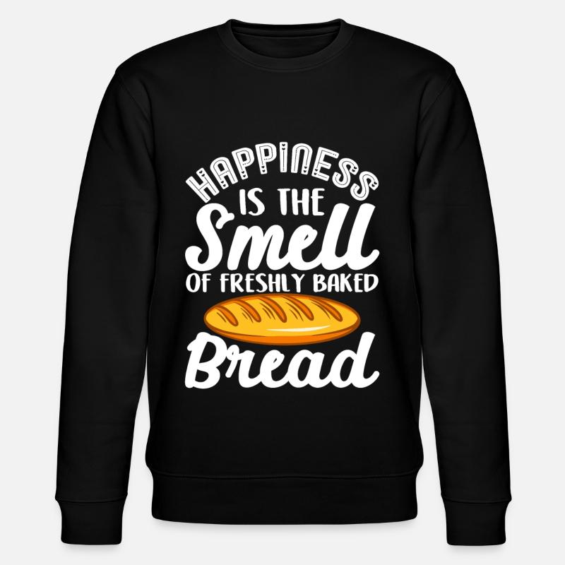 Lustiger Brotbacken-Bäcker - Stanley/Stella Unisex Bio-Sweatshirt CHANGER  - Schwarz