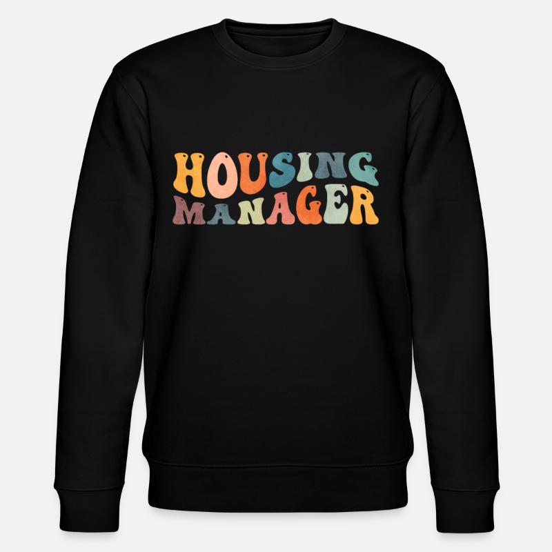 Groovy Housing Manager Hausprojektleiter - Stanley/Stella Unisex Bio-Sweatshirt CHANGER - Schwarz