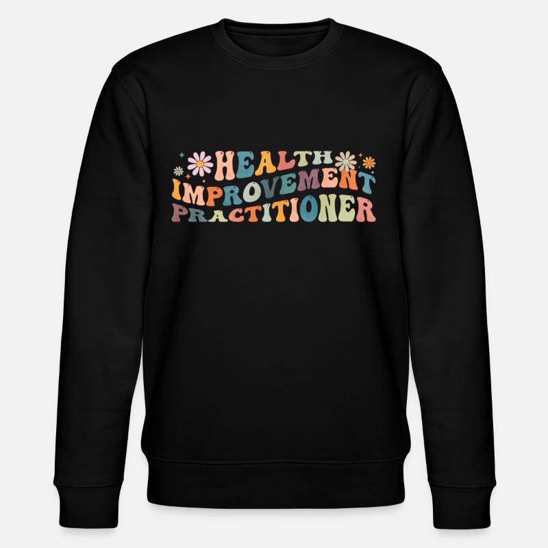 Groovy Health Improvement Practitioner - Stanley/Stella CHANGER Unisex Organic Sweatshirt - black