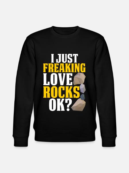 Funny Rock Hunt Mineral Geologist - Stanley/Stella CHANGER Unisex Organic Sweatshirt - black