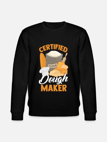 Funny Bread Baking Baker Flour - Stanley/Stella CHANGER Unisex Organic Sweatshirt - black