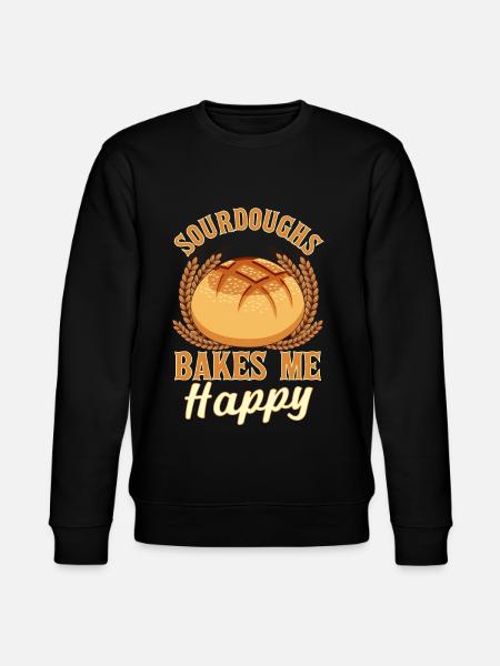 Funny bread baking baker - Stanley/Stella CHANGER Unisex Organic Sweatshirt - black