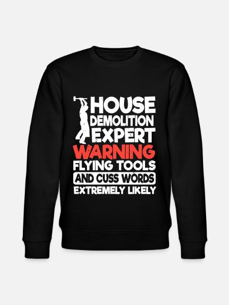 Funny demolition - Stanley/Stella CHANGER Unisex Organic Sweatshirt - black