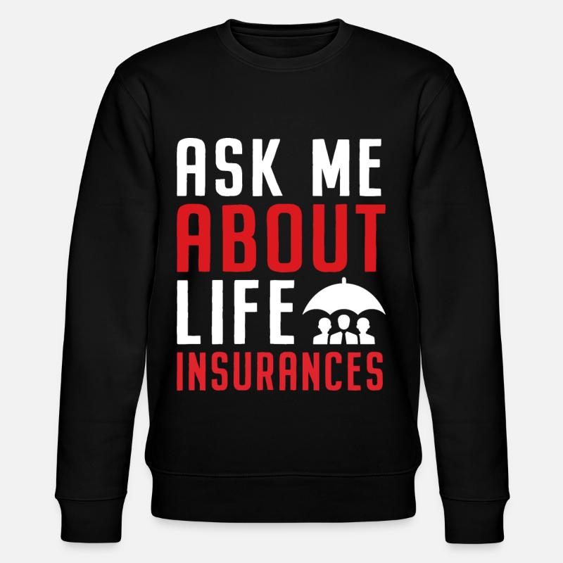 Funny Agent Broker - Stanley/Stella CHANGER Unisex Organic Sweatshirt - black