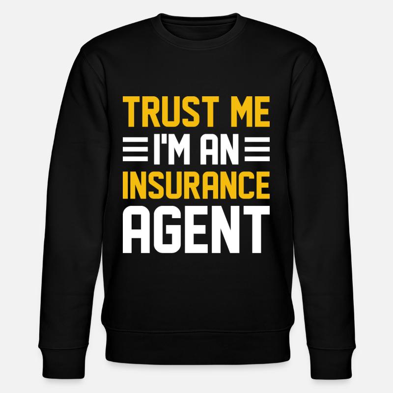 Komischer Broker - Stanley/Stella Unisex Bio-Sweatshirt CHANGER  - Schwarz