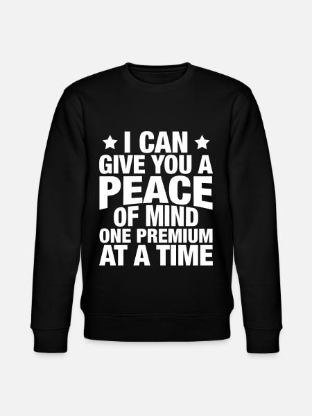 Funny insurance broker - Stanley/Stella CHANGER Unisex Organic Sweatshirt - black