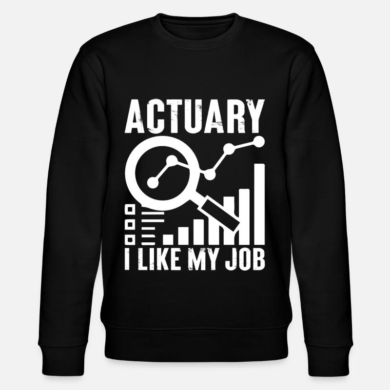 Funny Versicherungsagent Makler Versicherungsmathe - Stanley/Stella Unisex Bio-Sweatshirt CHANGER  - Schwarz