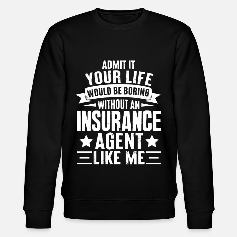 Strange broker - Stanley/Stella CHANGER Unisex Organic Sweatshirt - black
