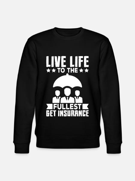 Funny insurance broker - Stanley/Stella CHANGER Unisex Organic Sweatshirt - black