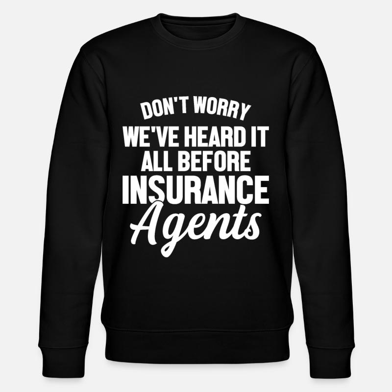 Komischer Broker - Stanley/Stella Unisex Bio-Sweatshirt CHANGER  - Schwarz