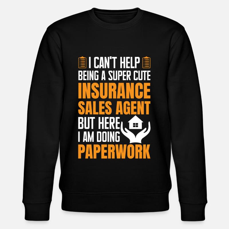 Lustiger Versicherungsmakler - Stanley/Stella Unisex Bio-Sweatshirt CHANGER  - Schwarz