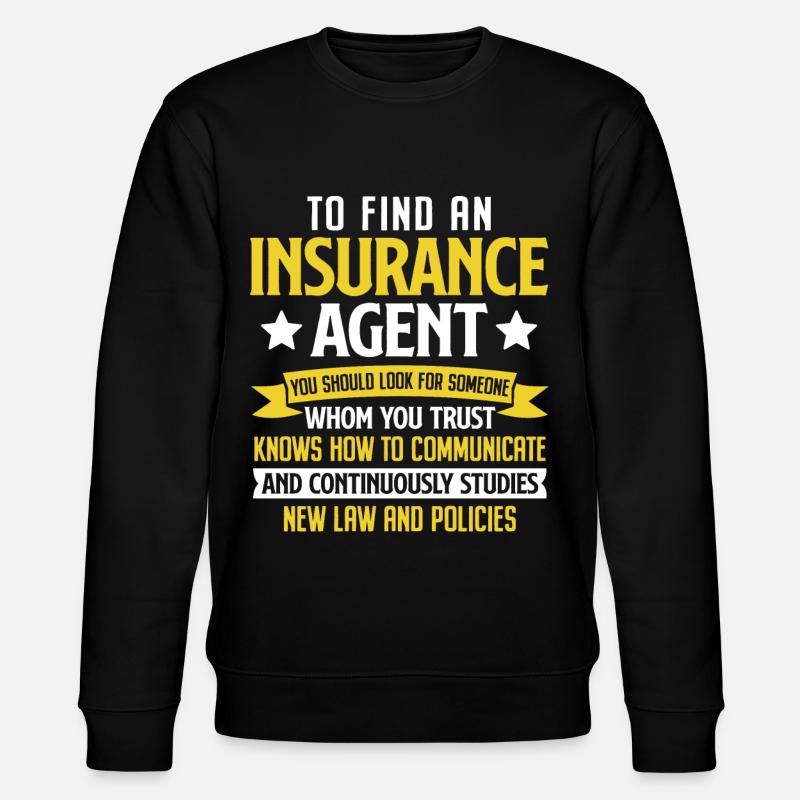 Komischer Broker - Stanley/Stella Unisex Bio-Sweatshirt CHANGER  - Schwarz