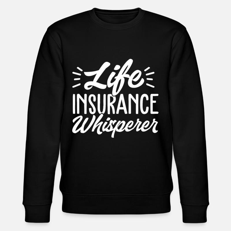 Funny Agent Broker - Stanley/Stella CHANGER Unisex Organic Sweatshirt - black