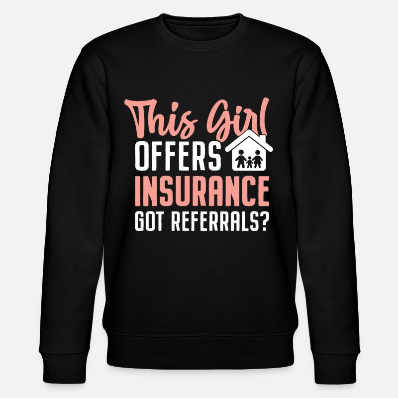 Drôle de courtier d’assurance - Sweat bio CHANGER Stanley/Stella Unisexe - noir