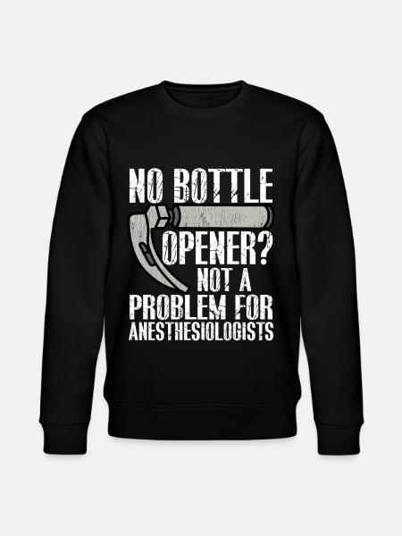Sjov flaskeåbner til anæstesiologer - Stanley/Stella økologisk unisex-sweatshirt CHANGER  - sort