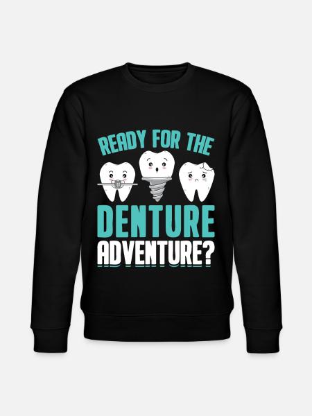 Funny Dental Lab Technician Dentist - Stanley/Stella CHANGER Unisex Organic Sweatshirt - black