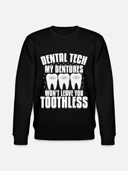 Funny dental technicians - Stanley/Stella CHANGER Unisex Organic Sweatshirt - black