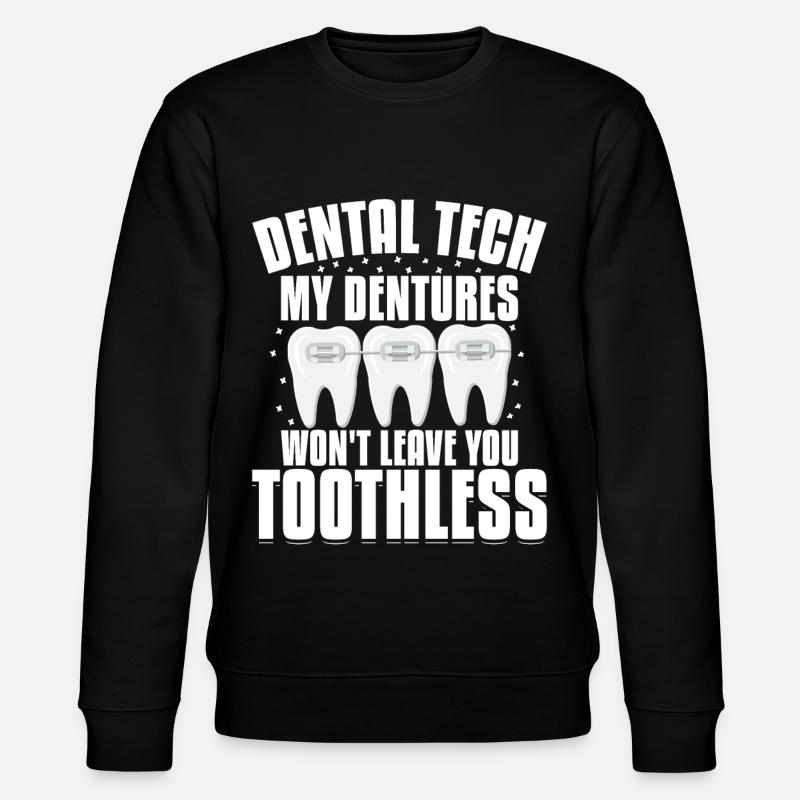 Funny dental technicians - Stanley/Stella CHANGER Unisex Organic Sweatshirt - black