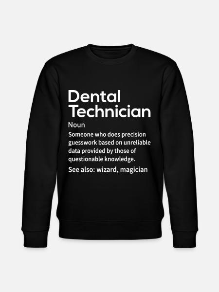 Funny dental technicians - Stanley/Stella CHANGER Unisex Organic Sweatshirt - black