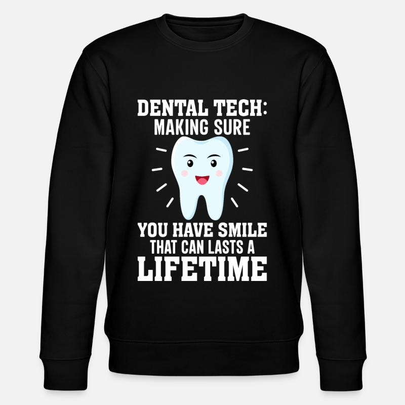 Funny dental technicians - Stanley/Stella CHANGER Unisex Organic Sweatshirt - black