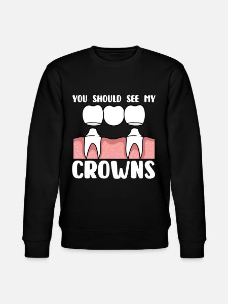 Funny Dental Lab Technician Dentist - Stanley/Stella CHANGER Unisex Organic Sweatshirt - black