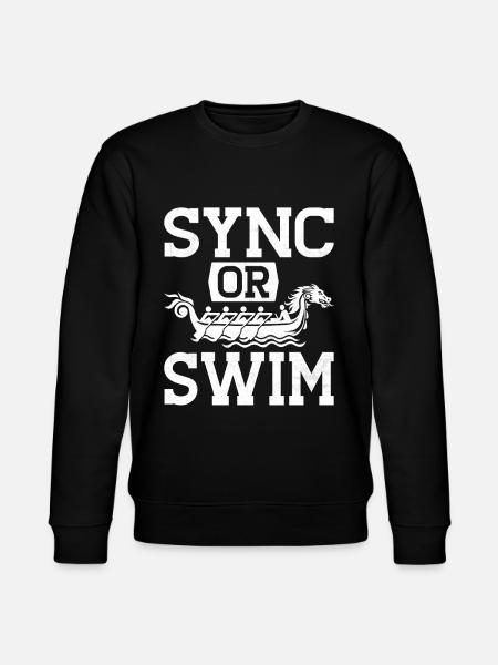 Lustiges Drachenboot-Rennpaddel - Stanley/Stella Unisex Bio-Sweatshirt CHANGER - Schwarz