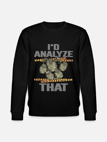 Funny Forensic Scientist Science - Stanley/Stella CHANGER Unisex Organic Sweatshirt - black