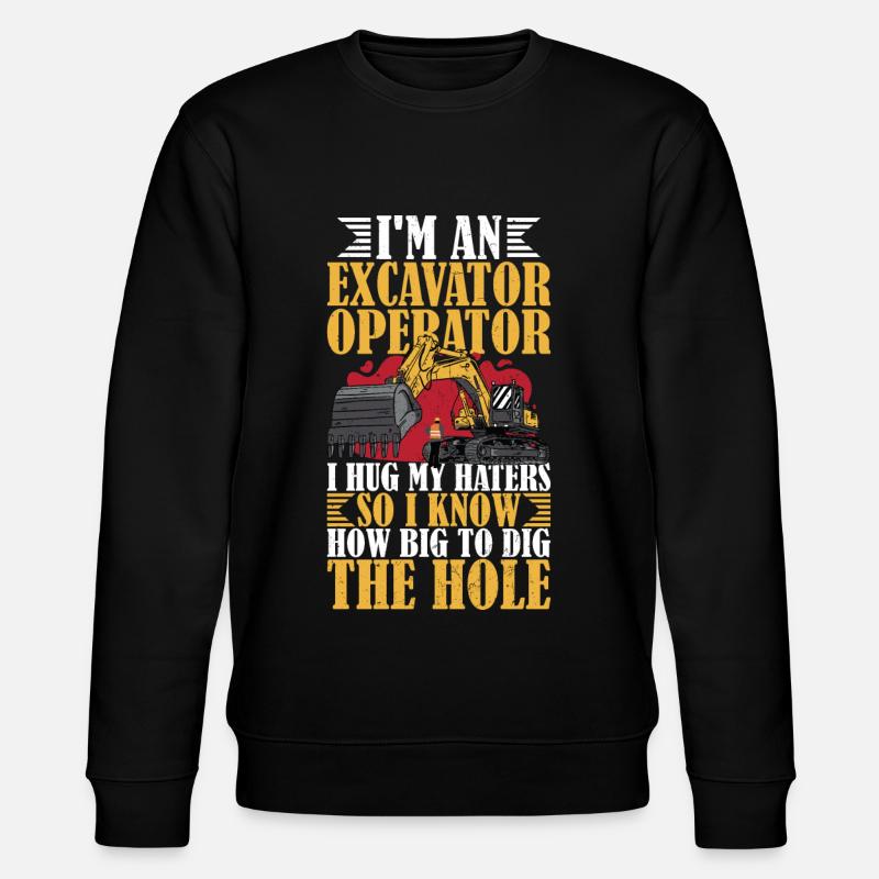 Funny HEO - Stanley/Stella CHANGER Unisex Organic Sweatshirt - black