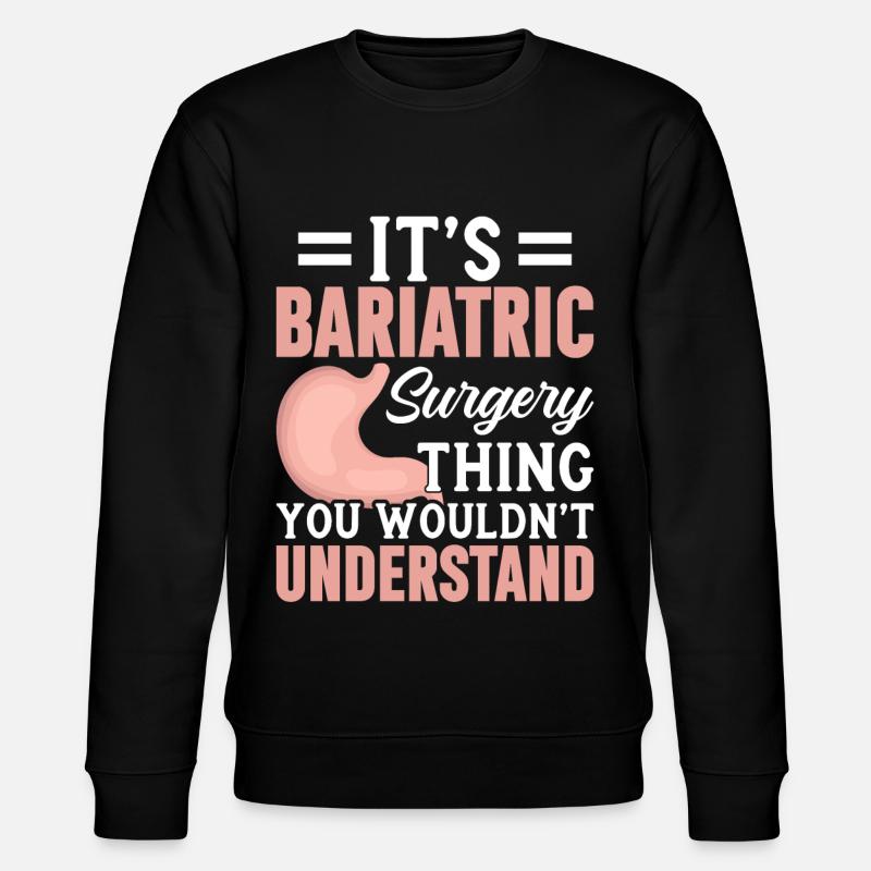 Funny stomach - Stanley/Stella CHANGER Unisex Organic Sweatshirt - black