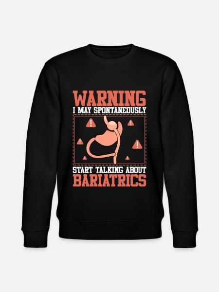 Funny Surgery Stomach - Stanley/Stella CHANGER Unisex Organic Sweatshirt - black