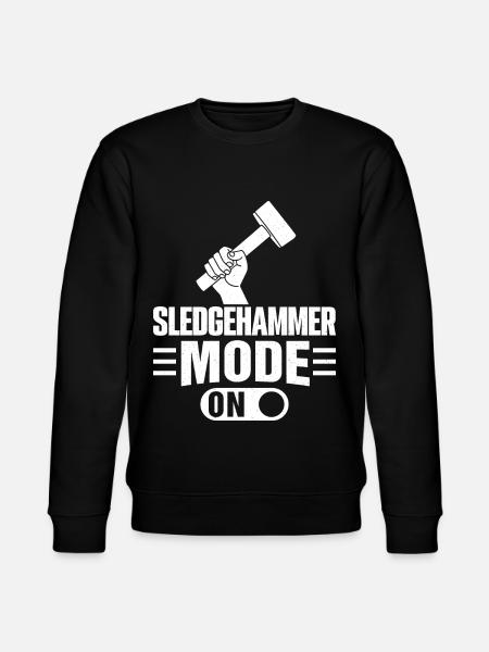 Fun day of house demolition - Stanley/Stella CHANGER Unisex Organic Sweatshirt - black