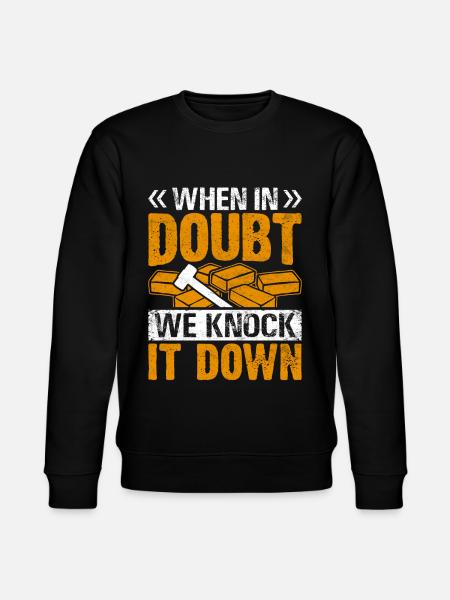 Fun day of house demolition - Stanley/Stella CHANGER Unisex Organic Sweatshirt - black