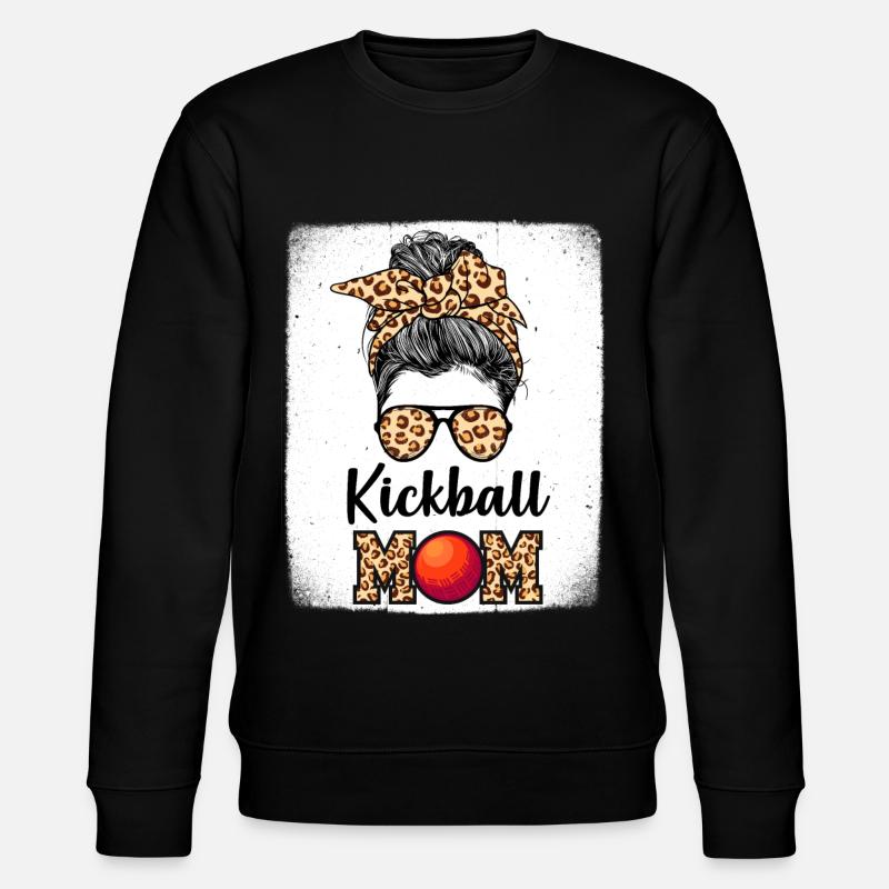 Kickball Spieler Mama - Stanley/Stella Unisex Bio-Sweatshirt CHANGER  - Schwarz