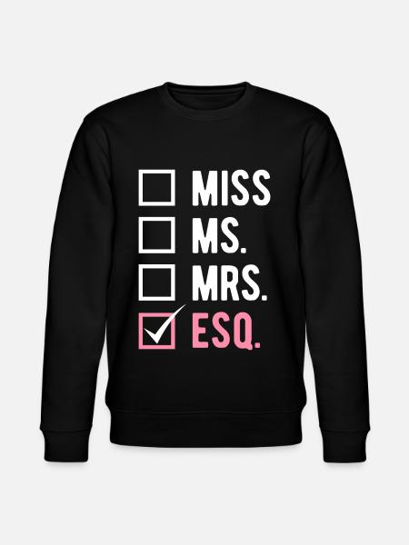 Law students - Stanley/Stella CHANGER Unisex Organic Sweatshirt - black