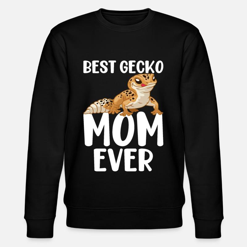 Leopard Eidechse Reptil - Stanley/Stella Unisex Bio-Sweatshirt CHANGER  - Schwarz