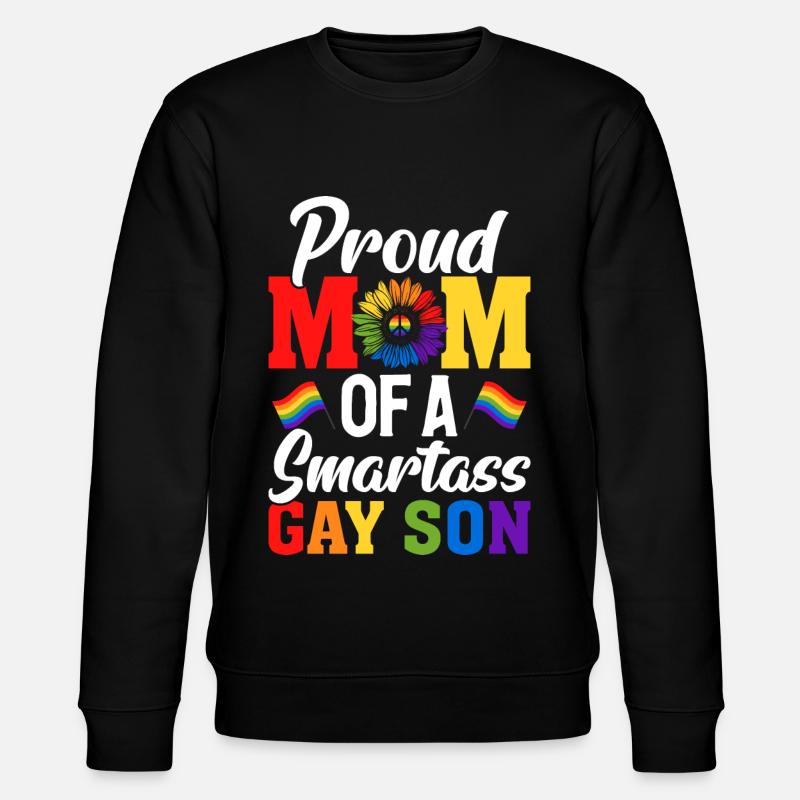LGBTQ mom - Stanley/Stella CHANGER Unisex Organic Sweatshirt - black