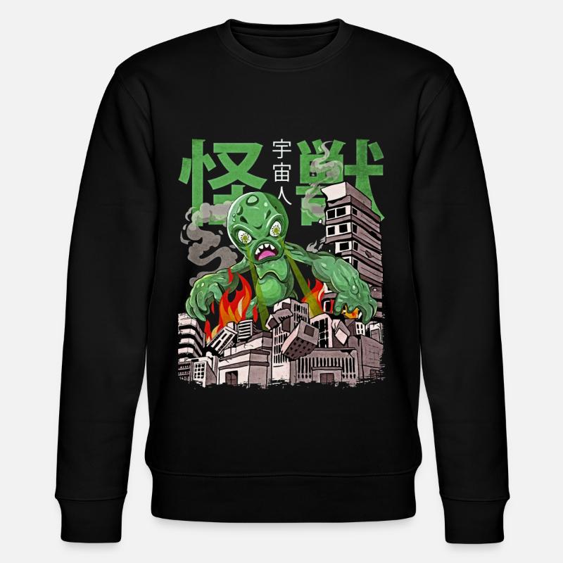 Kaiju Alien Monstre d’anime japonais - Sweat bio CHANGER Stanley/Stella Unisexe - noir