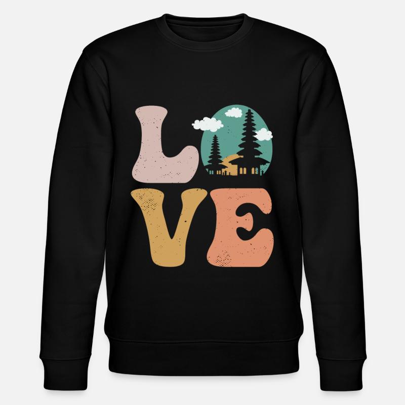 Denpasar Bali AMOUR - Sweat bio CHANGER Stanley/Stella Unisexe - noir