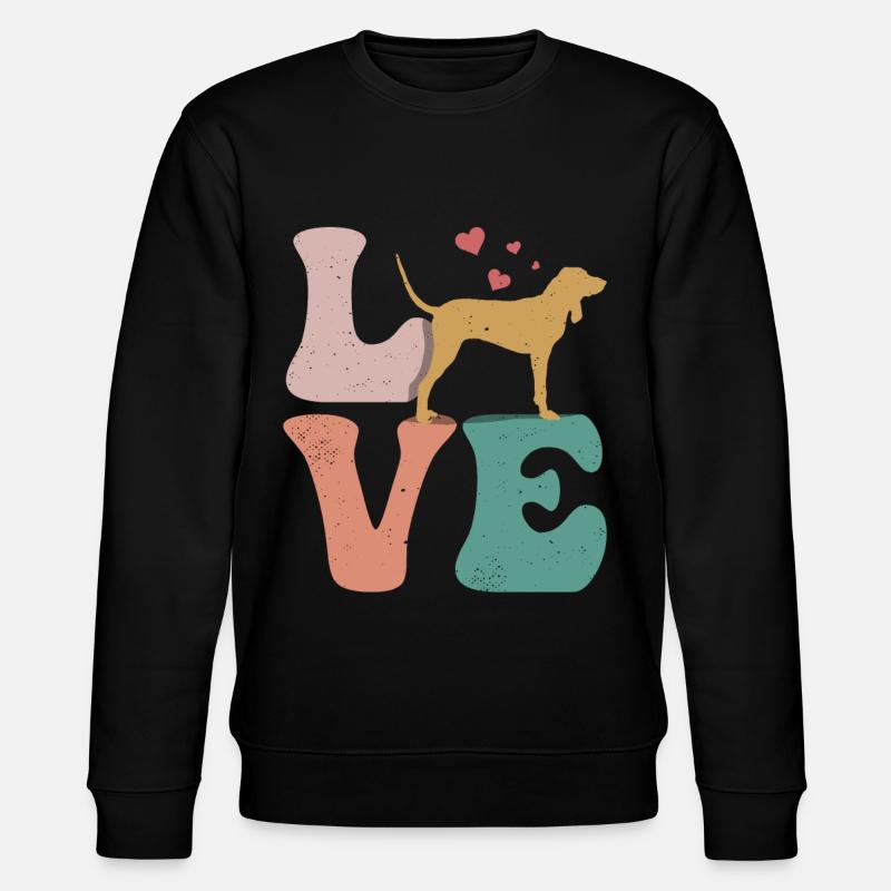 Chien raton laveur LOVE - Sweat bio CHANGER Stanley/Stella Unisexe - noir