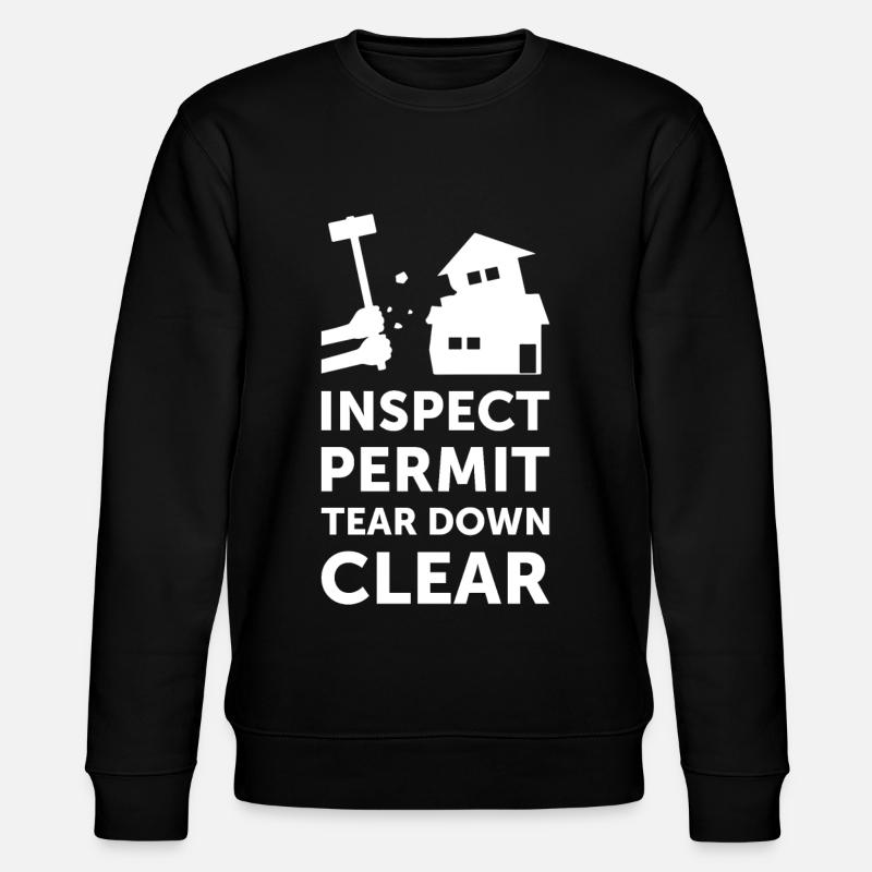 House Demolition Day - Stanley/Stella CHANGER Unisex Organic Sweatshirt - black