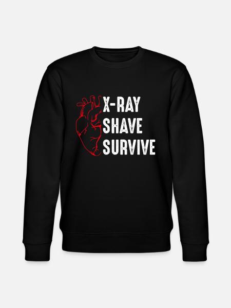 Open-heart surgery survivor - Stanley/Stella CHANGER Unisex Organic Sweatshirt - black