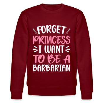 LARP - Stanley/Stella CHANGER Unisex Organic Sweatshirt - burgundy - Front - Nik (191cm) & Marisol (170cm)