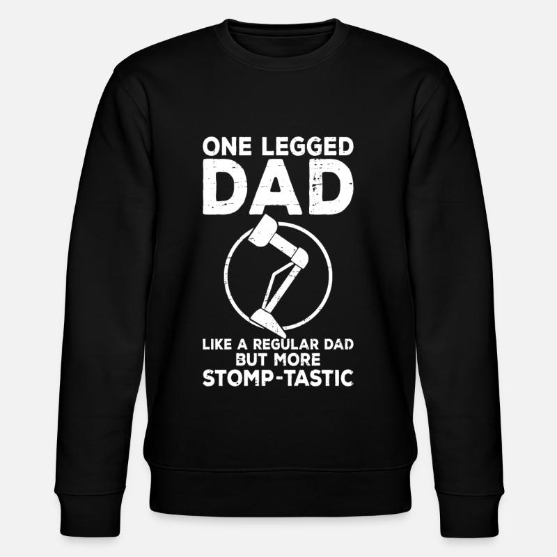 Leg prosthesis amputees - Stanley/Stella CHANGER Unisex Organic Sweatshirt - black