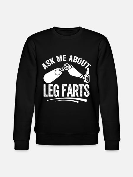 Amputated Amputated Leg Prosthesis - Stanley/Stella CHANGER Unisex Organic Sweatshirt - black