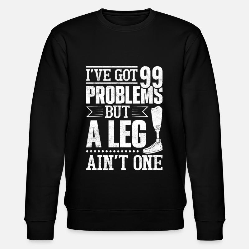 Beinprothese Amputierter - Stanley/Stella Unisex Bio-Sweatshirt CHANGER  - Schwarz