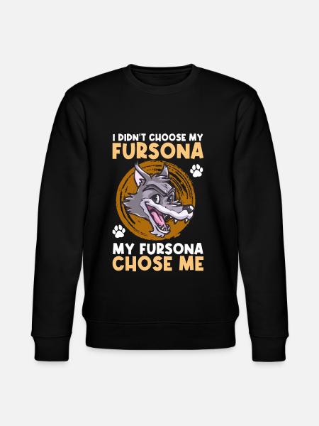 Furry Fandom Fursuit Wolf - Stanley/Stella CHANGER Unisex Organic Sweatshirt - black