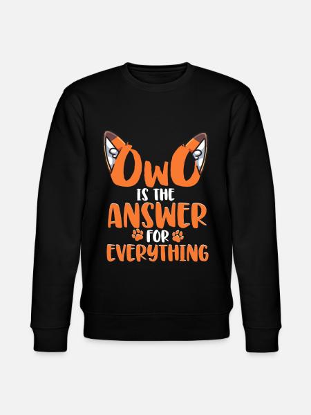 Furry Fandom Fursona Fox - Stanley/Stella CHANGER Unisex Organic Sweatshirt - black